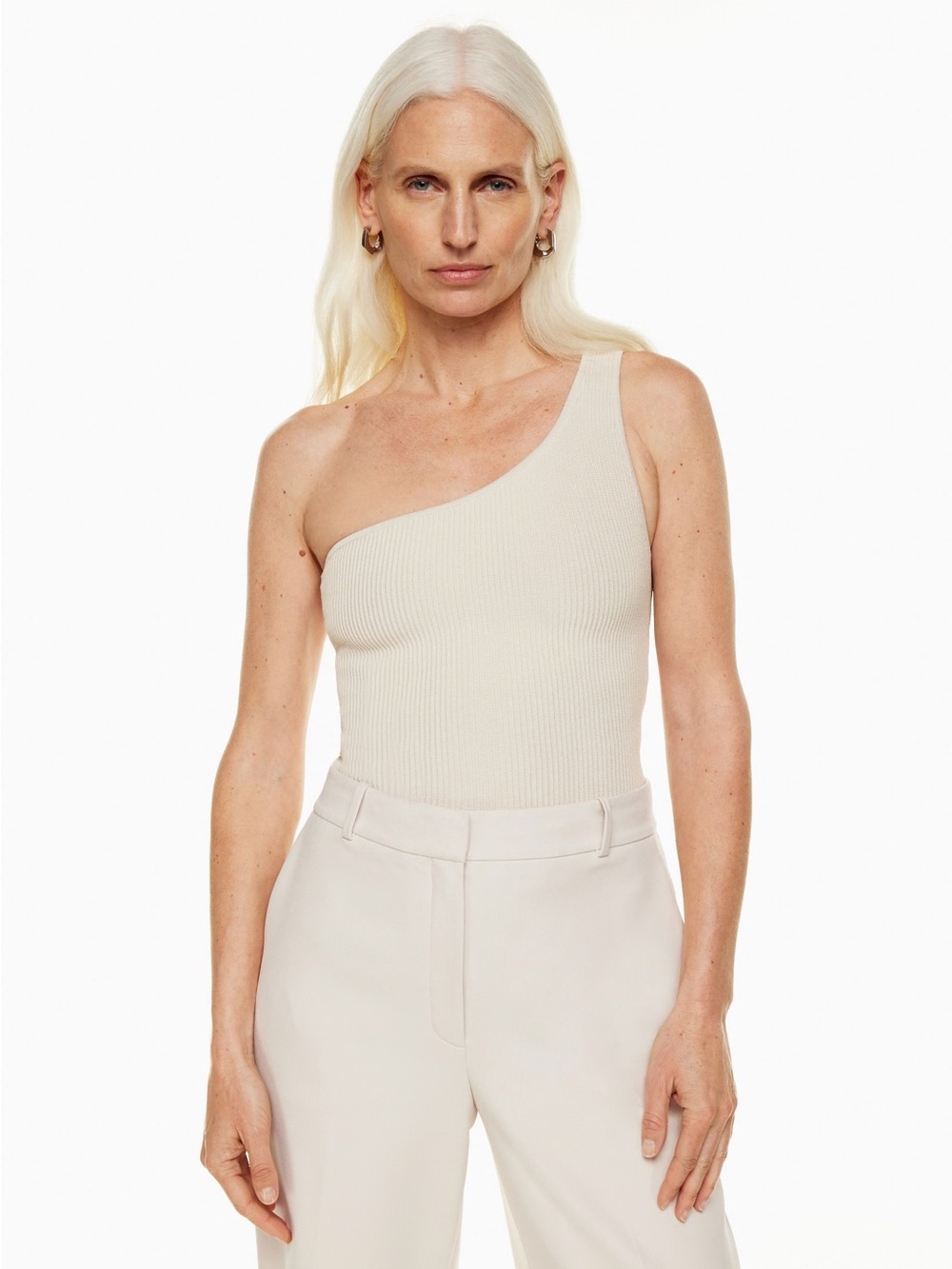 Aritzia Scult Knit one shoulder top